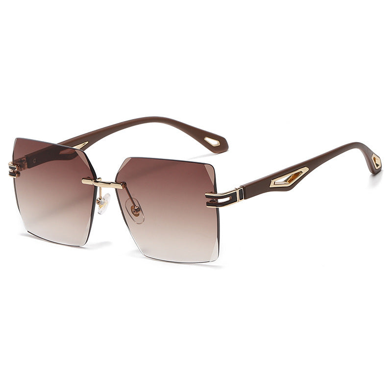 European And American Frameless Trimming Sunglasses Fashion