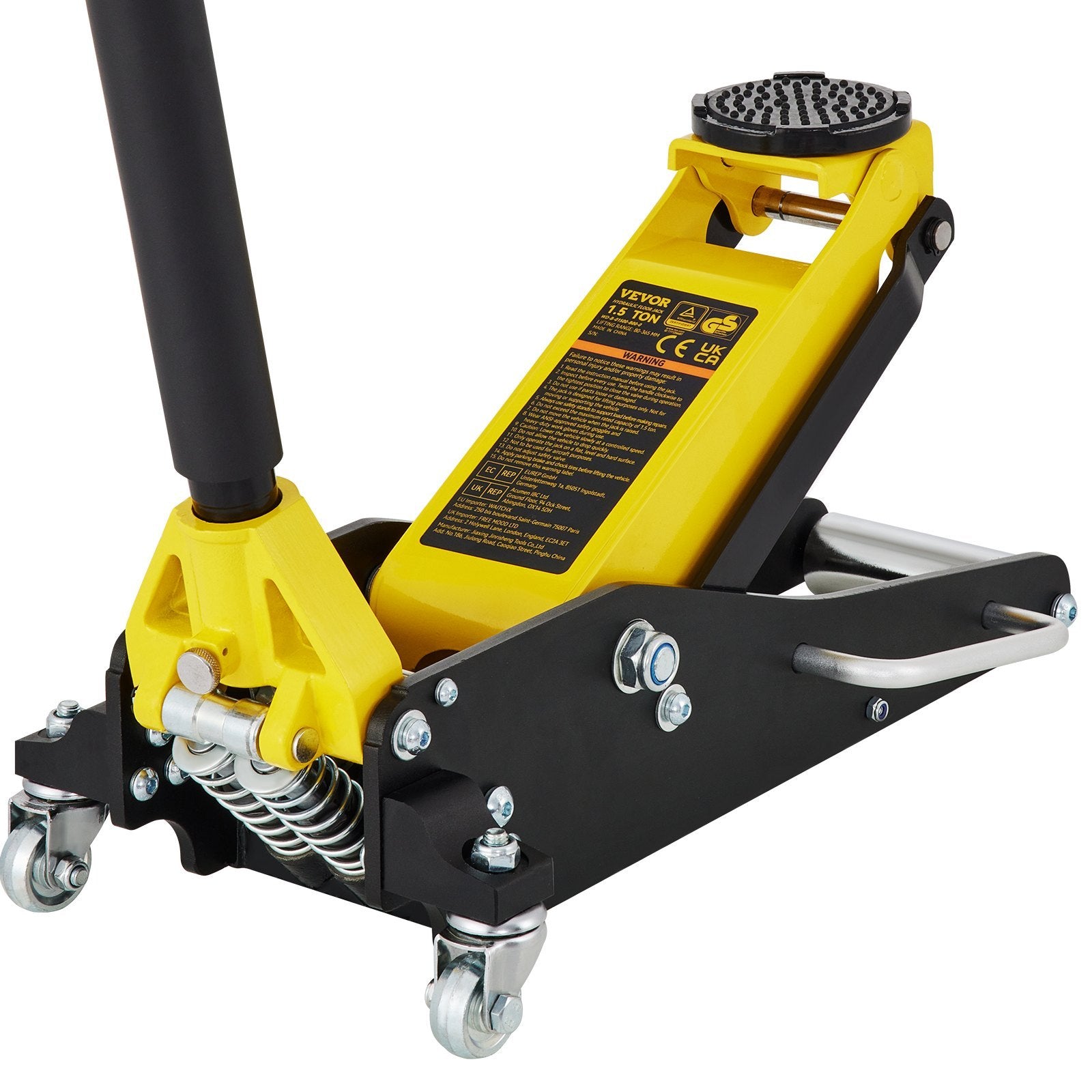 1.5 Ton Low Profile Aluminum Steel Racing Floor Jack Dual  Lift Car