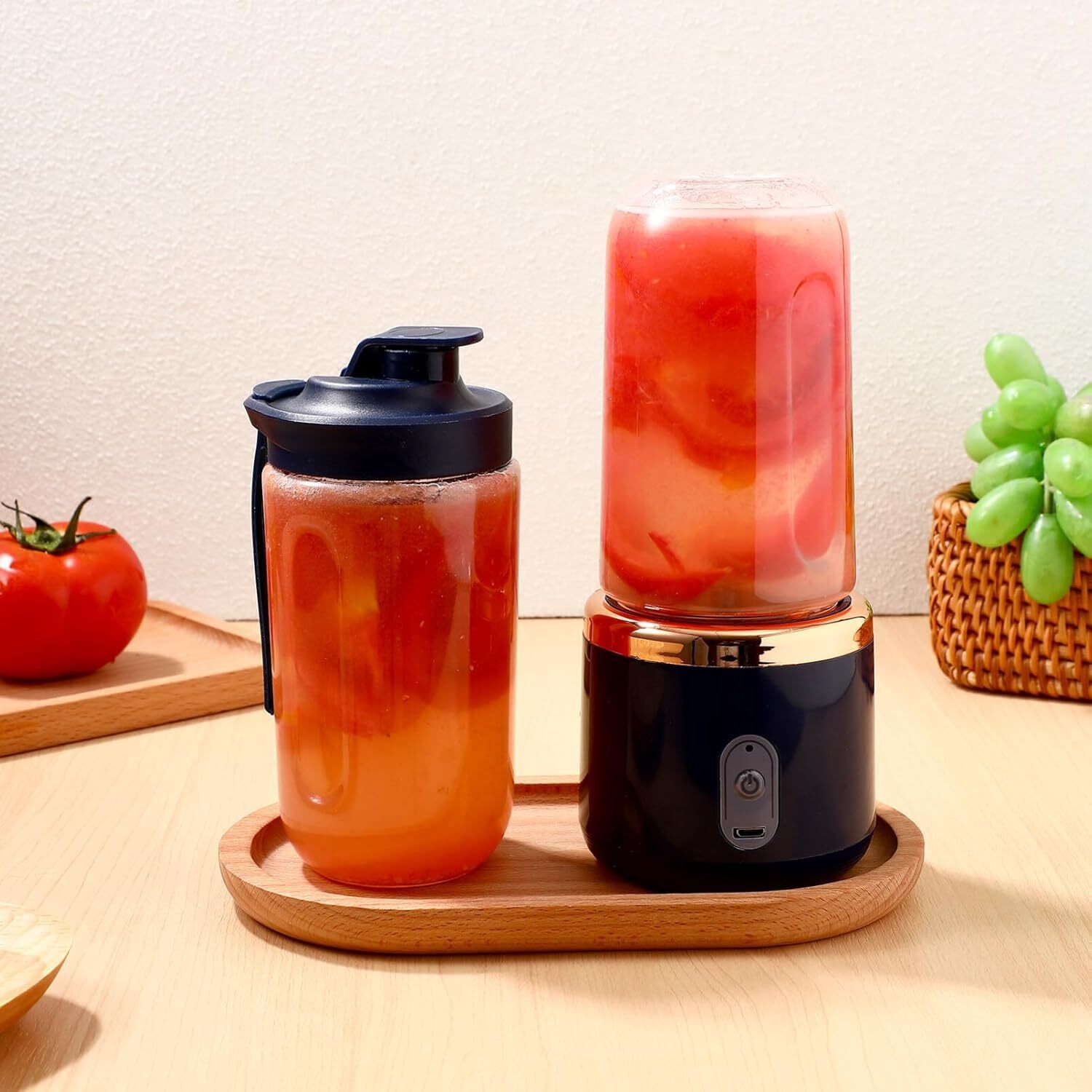 Rechargeable Electric Fruit Juice Maker Portable Blender Smoothie Juicer Machine