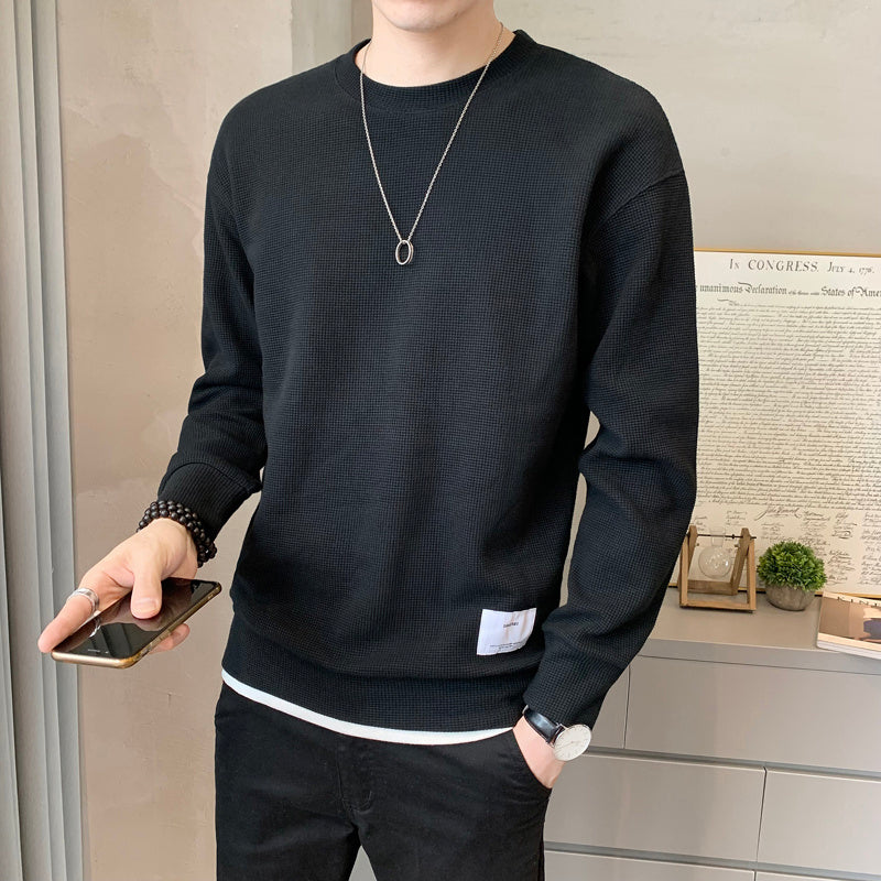 Men's Spring And Autumn Bottoming Shirt Top Sweater
