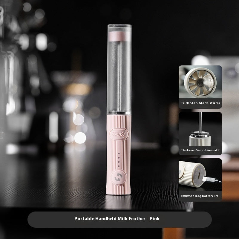 Coffee Frothing Pitcher Portable Milk Frother Electric Handheld