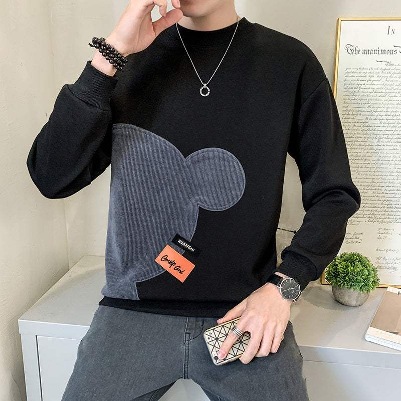 Men's Spring And Autumn Bottoming Shirt Top Sweater