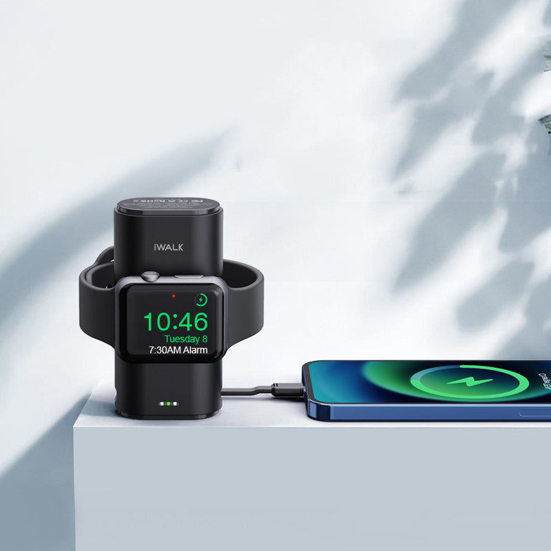 Portable Magnetic Wireless Charging Mobile Power Supply With Cable