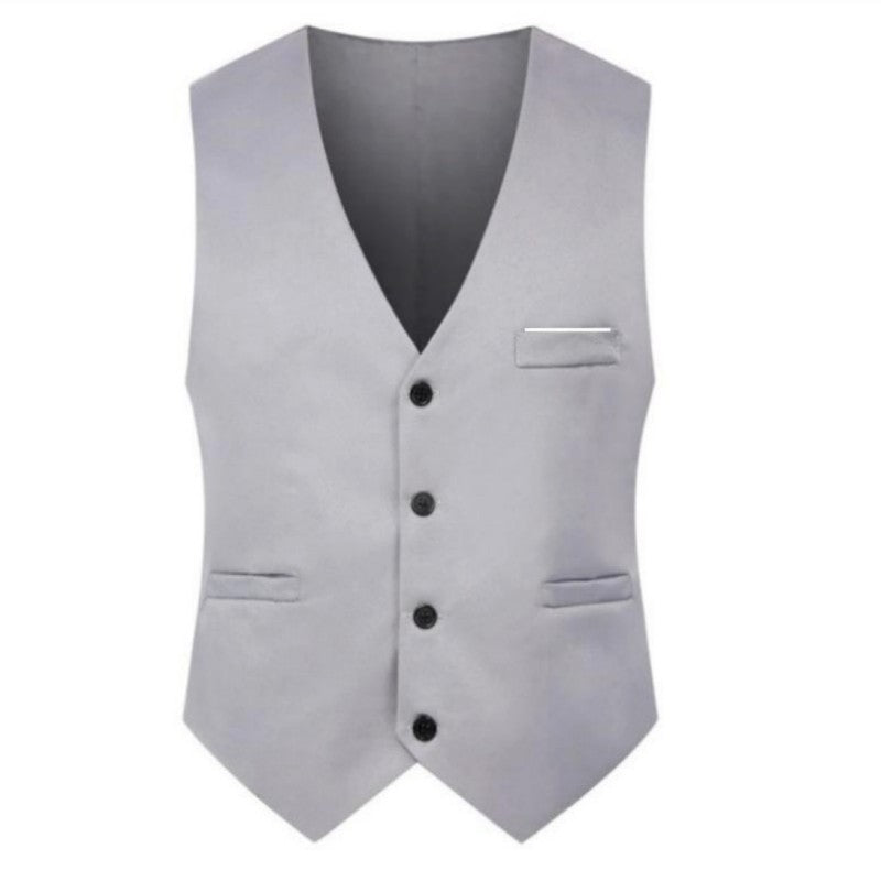 Men's Solid Color British Fashion Suit Vest