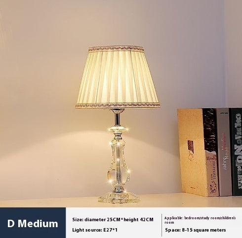Fashionable Crystal Dimming Remote Control Desk Lamp Lighting