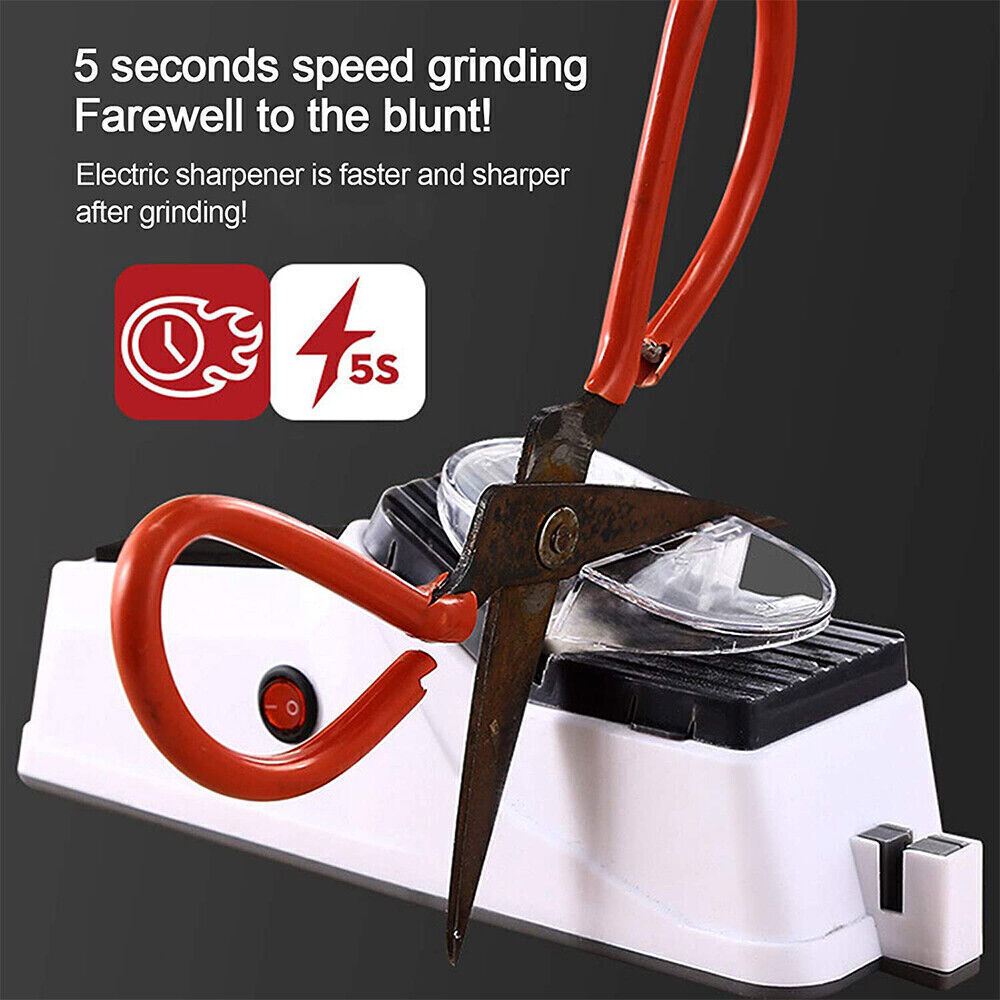 2 In1 Electric Knife Sharpener And Scissor Sharpeners Family Kitchen Home Tool