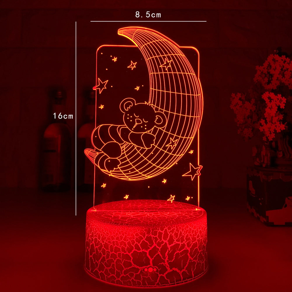 Remote Control Touch 3D LED Night Light