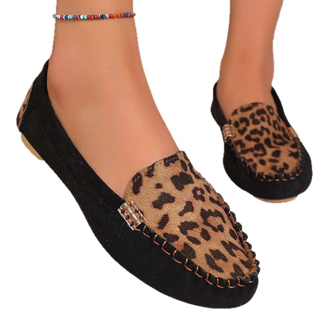 Flat Slip-on Women's Shoes Loafers Big Women's Shoes