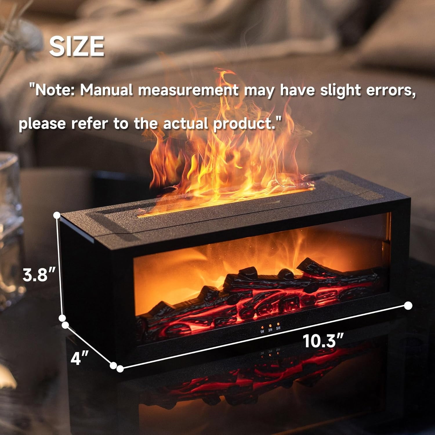 New Flame Aromatherapy Machine Colorful Flame Humidifier 3D Flame Fireplace Machine