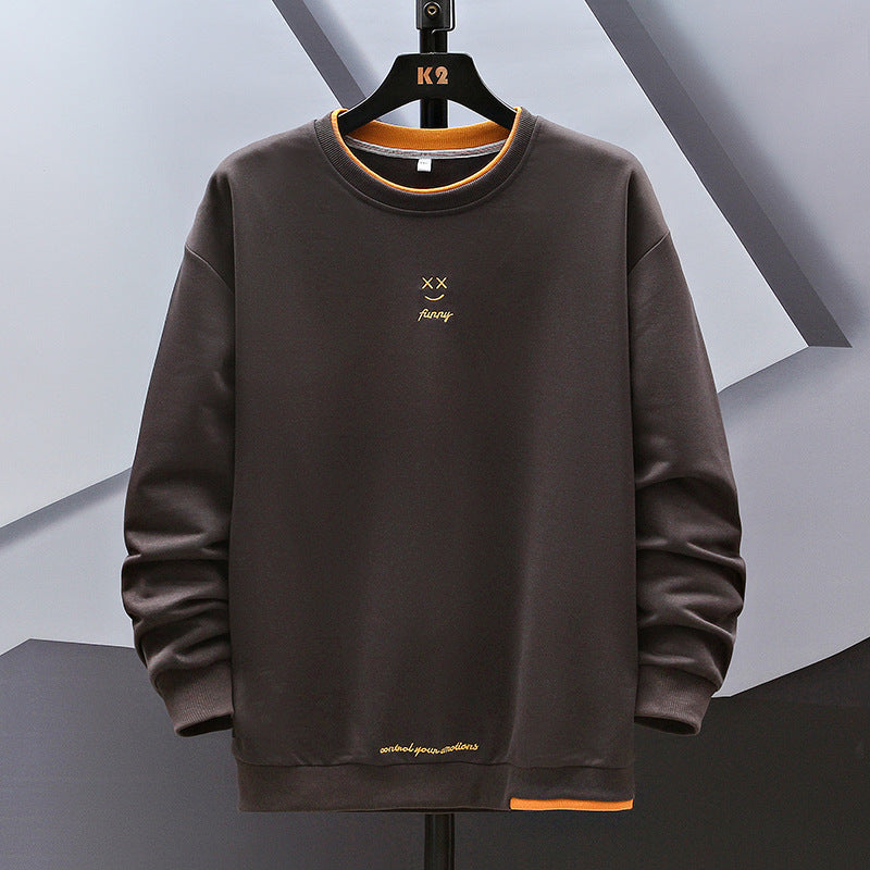 Men's Large Long Sleeved Fashionable Casual Sweater