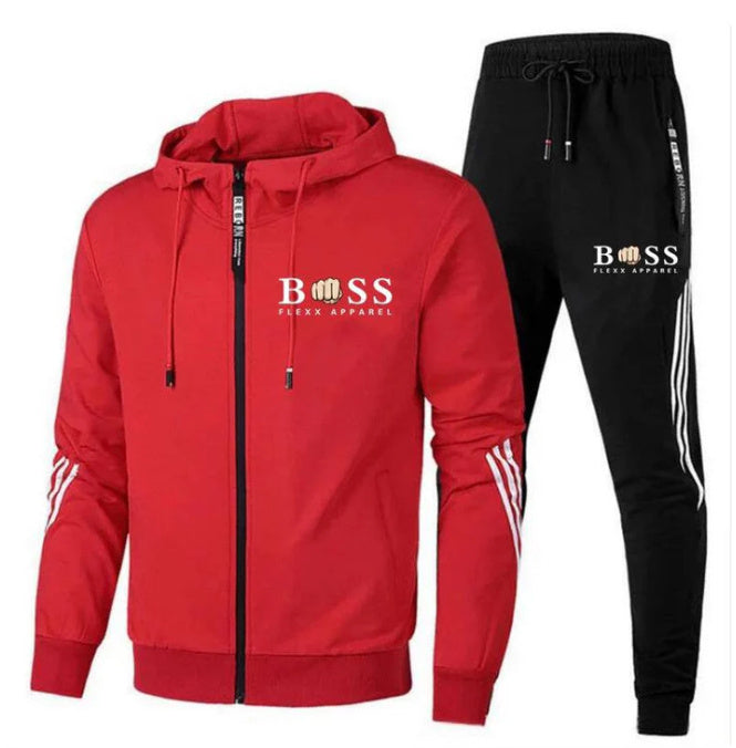 Sports Two-piece Men's Sweater Set Hoodie
