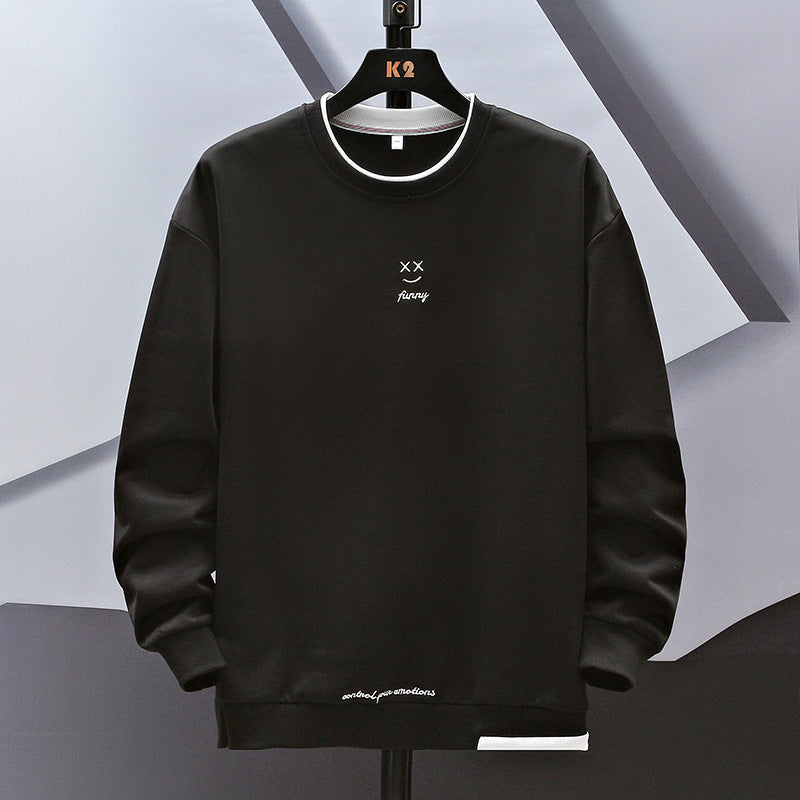 Men's Large Long Sleeved Fashionable Casual Sweater