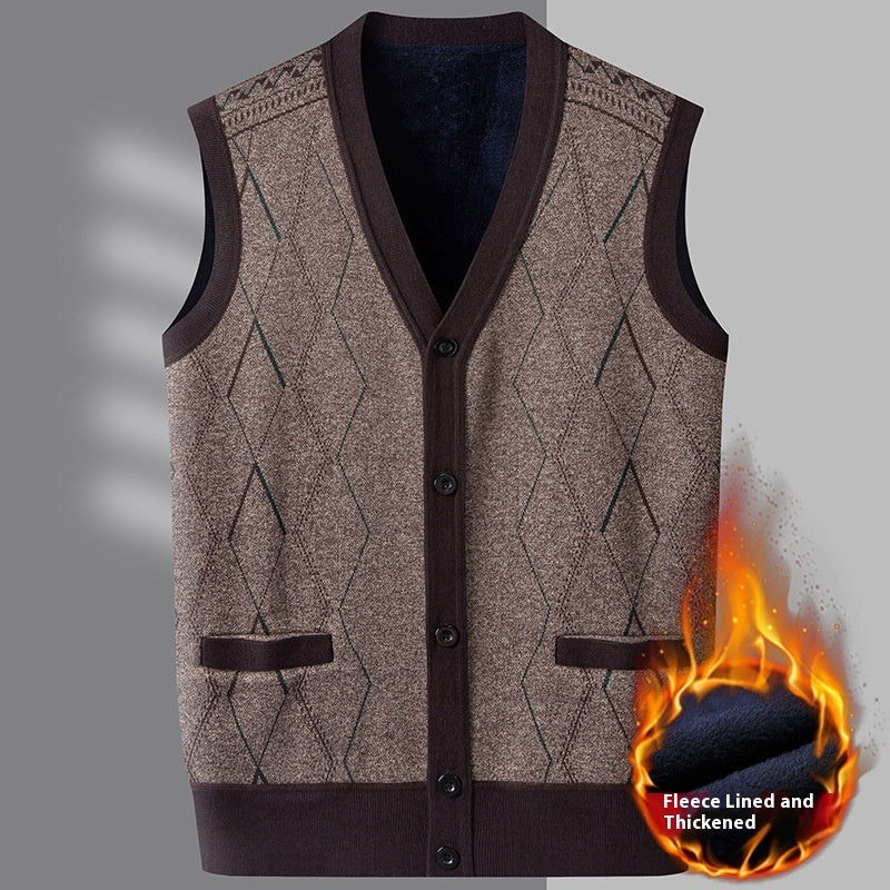 Sweater Vest Men's Waistcoat Cardigan V-neck Spring And Autumn