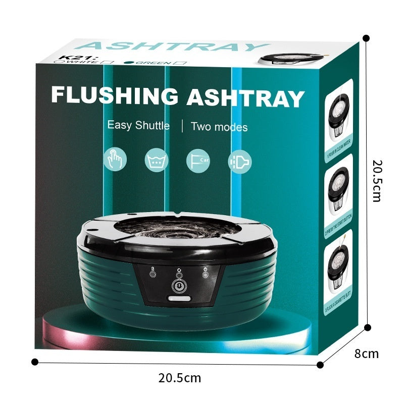 Fashion Circulating Water Filter Prevent Fly Ash Smart Ashtray