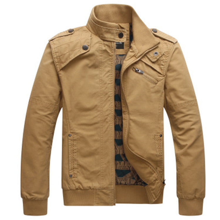Men's Washed Jacket Slim Fit Thin
