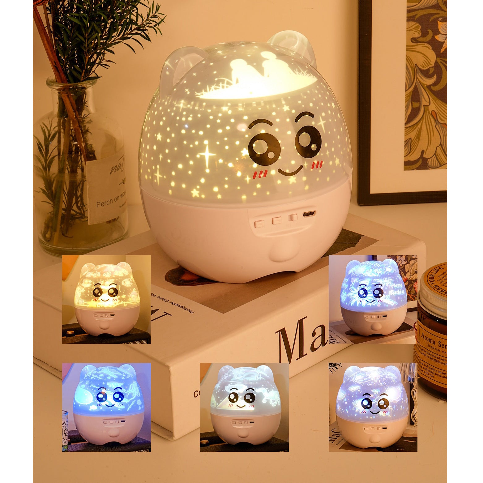 Fantasy Romantic Magic Color Rotating Star Light