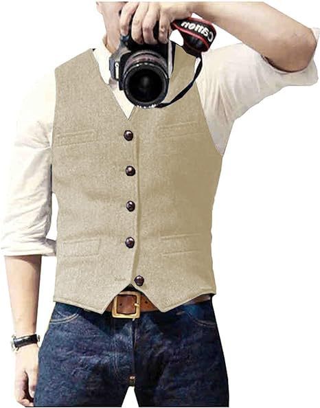 Fashion Casual Herringbone Men's Vest