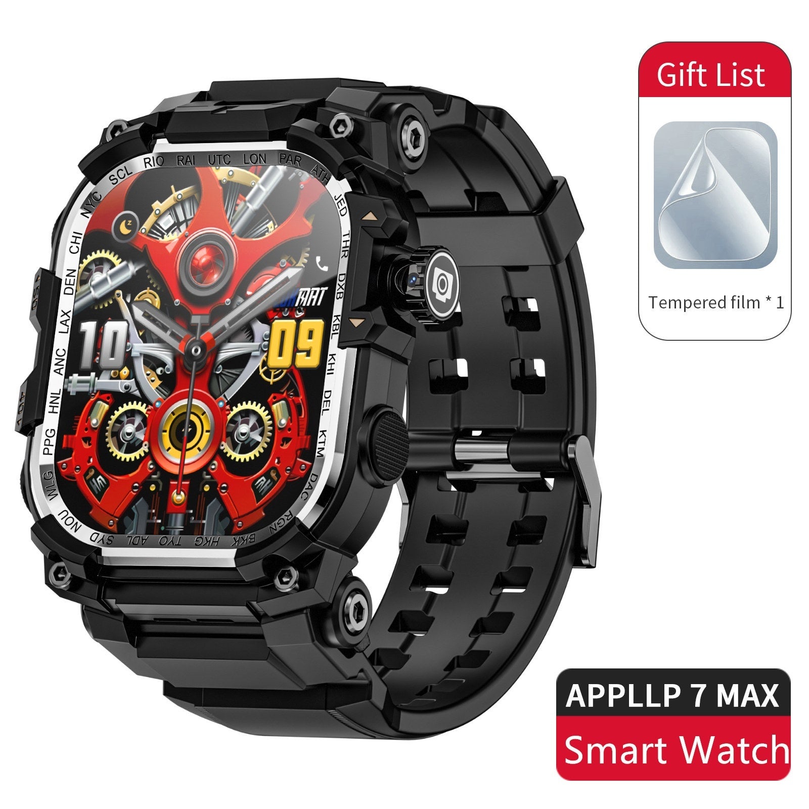 APPLLP 7 MAX Generous Screen Smart Watch Wifi Pull-out Camera