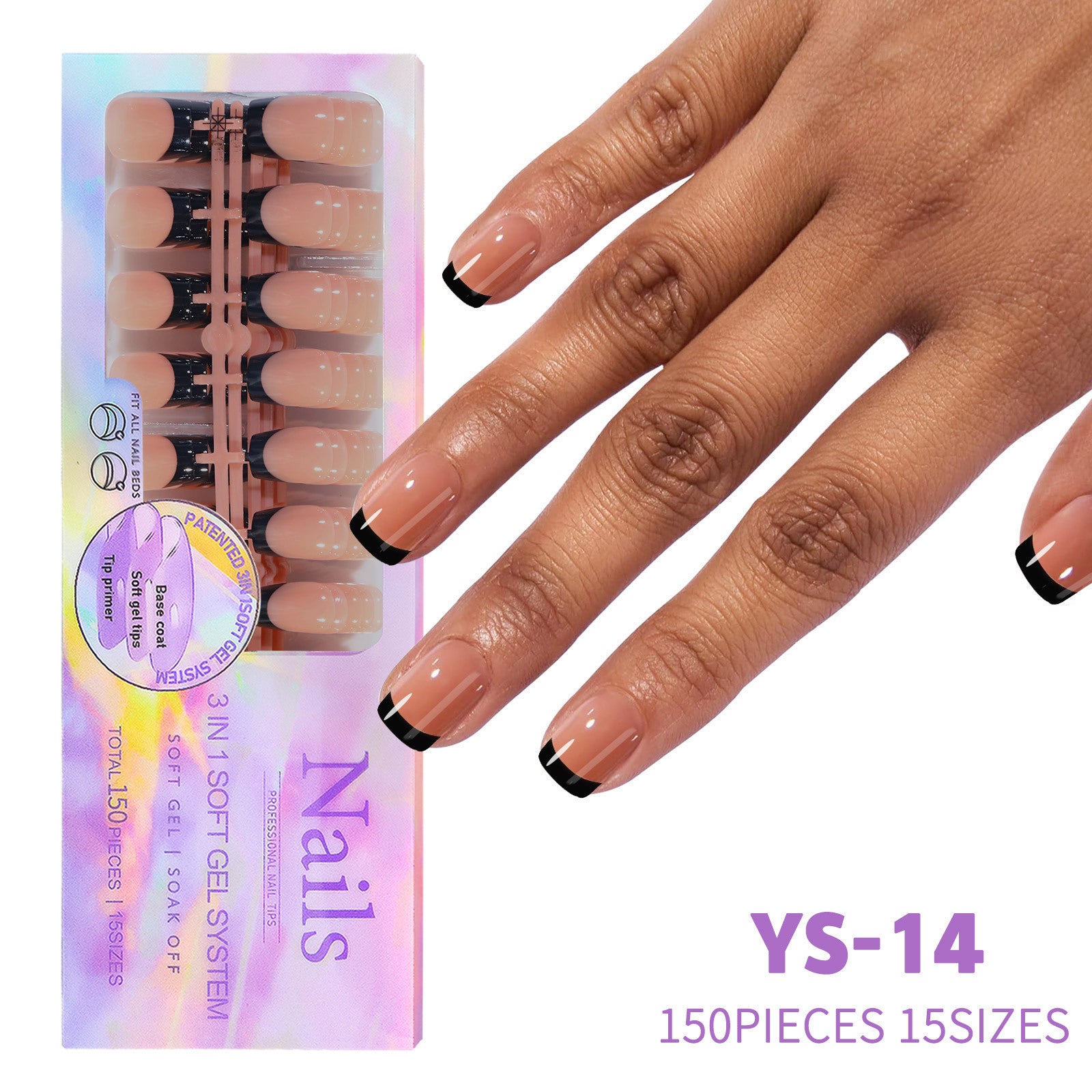 Nail Coffee Black New Seamless Wear Nail Removable Nail Beauty Nail Patch
