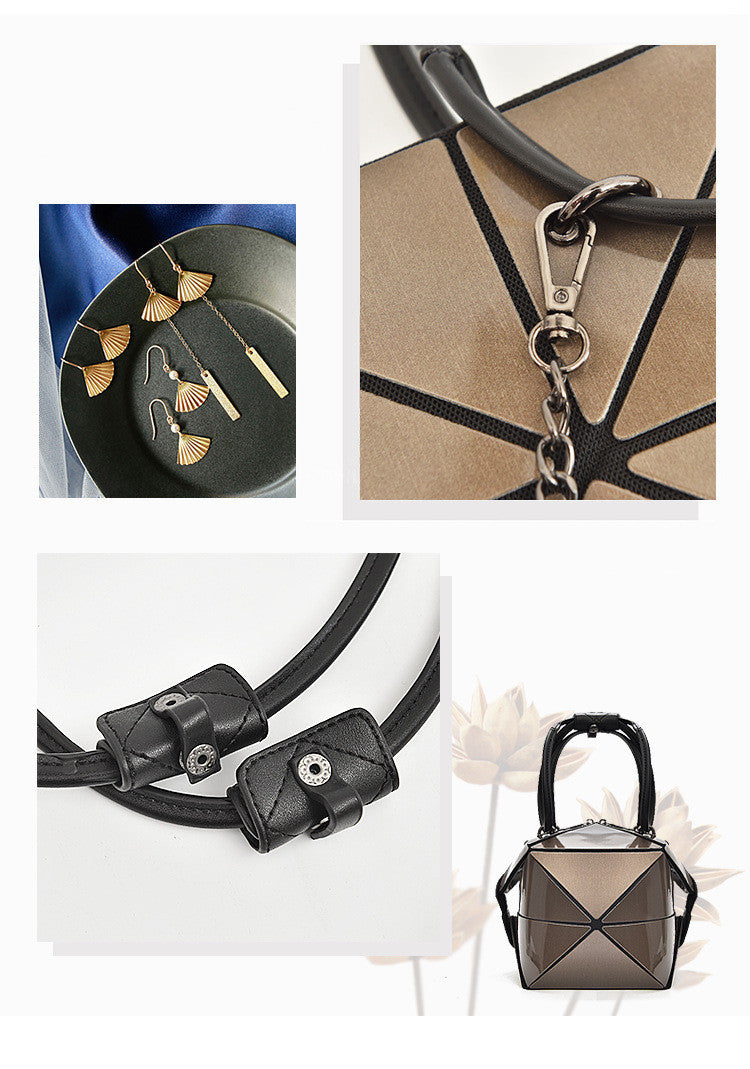 Trendy Variety Bag Folding Geometric Portable Diamond Laser