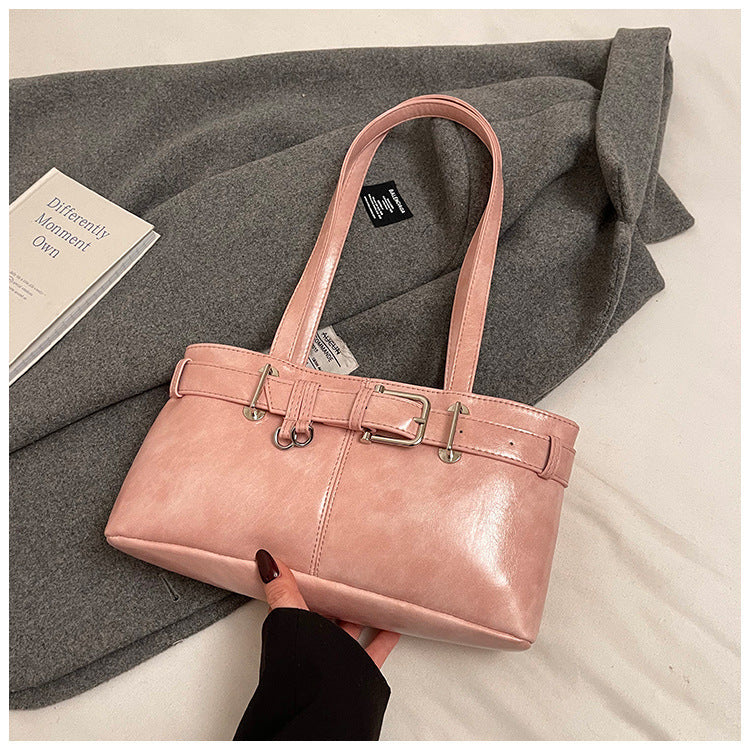 Commuter Texture Underarm Shoulder Handbag