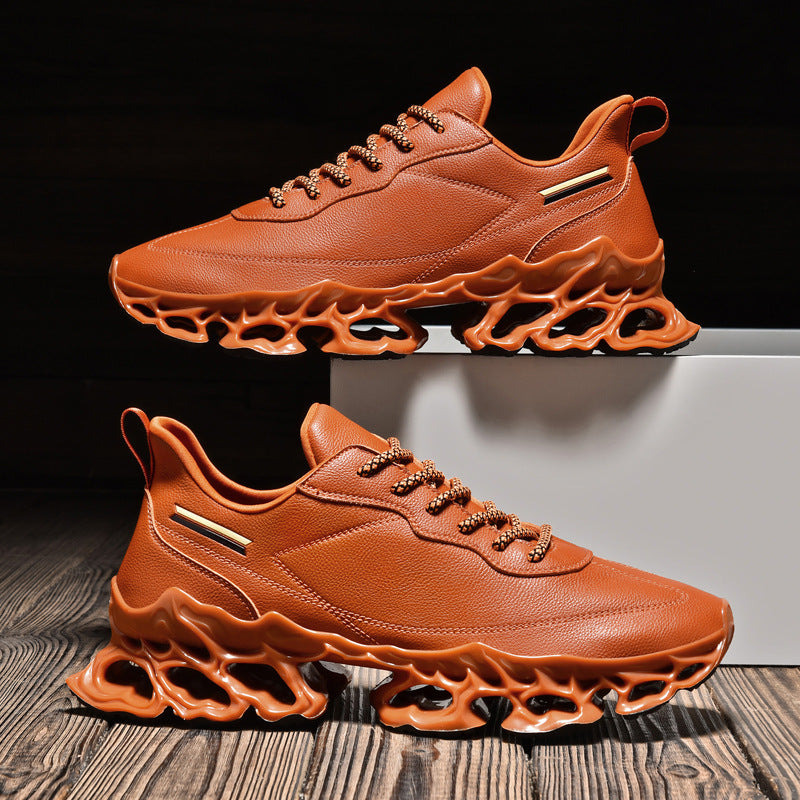 Trendy Men's Flyknit Mesh Casual Sneakers