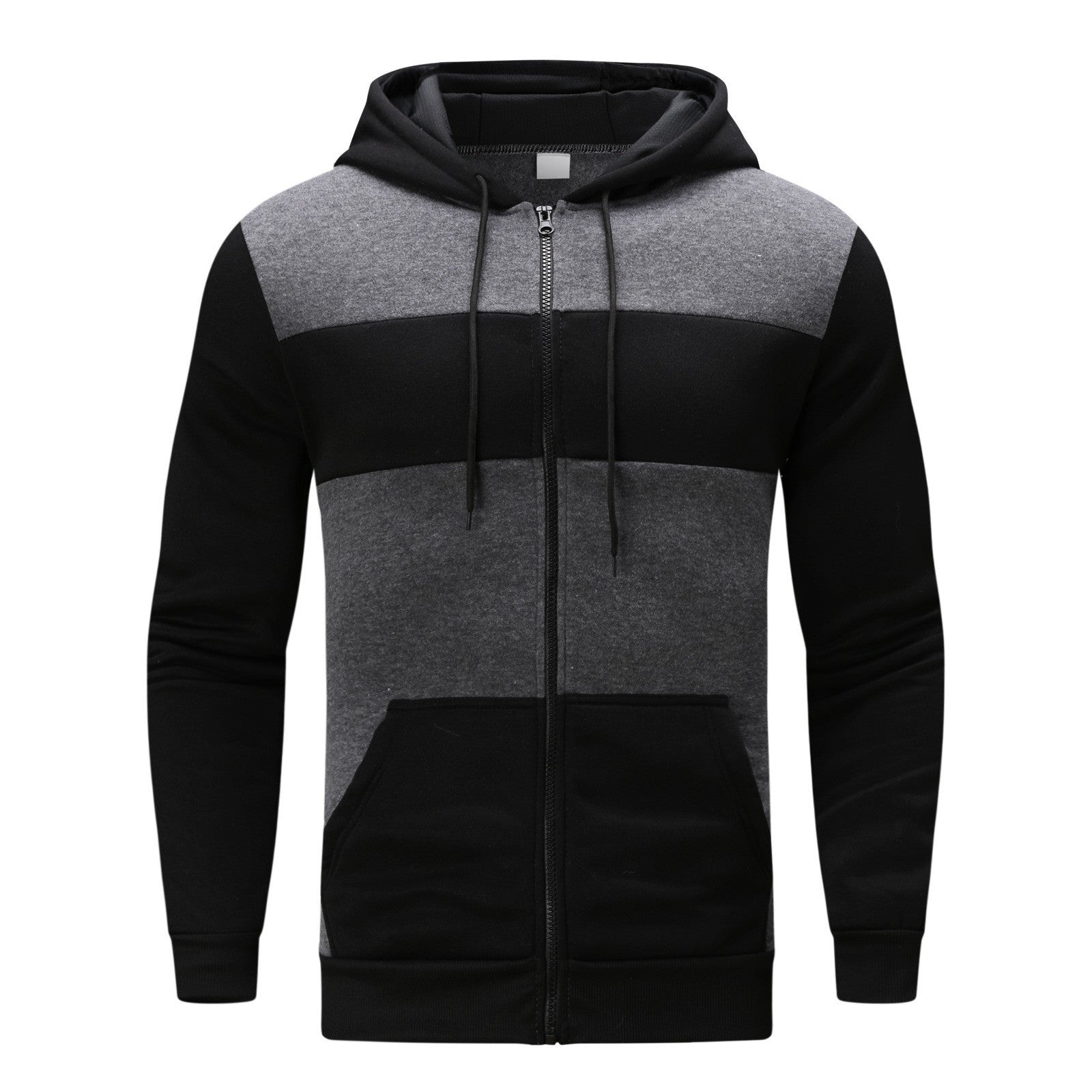 New Men's Color Blocking Hoodie Casual Sports