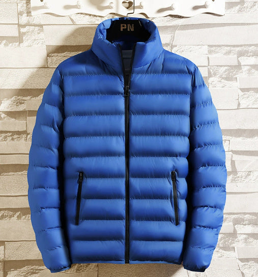 Fall Winter Padded Jacket Stand-Collar Down Jacket Men'S Self-Cultivation To Keep Warm