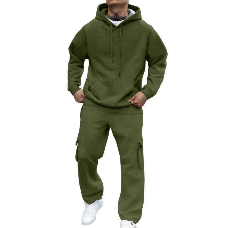 Men's New Autumn And Winter Fashion Hooded Pullover Suit
