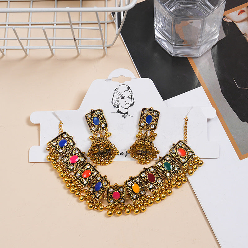 Wedding Traditional Bell Beaded Necklace Women's Fashion