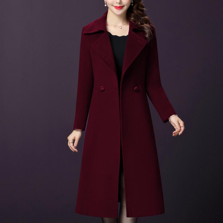 Women's Mother's Winter Woolen Coat