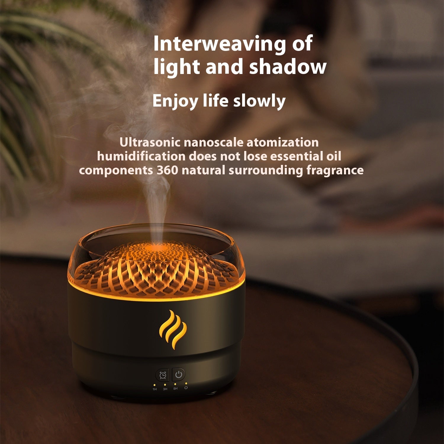 New Flame Aromatherapy Humidifier Super Large Spray Volume