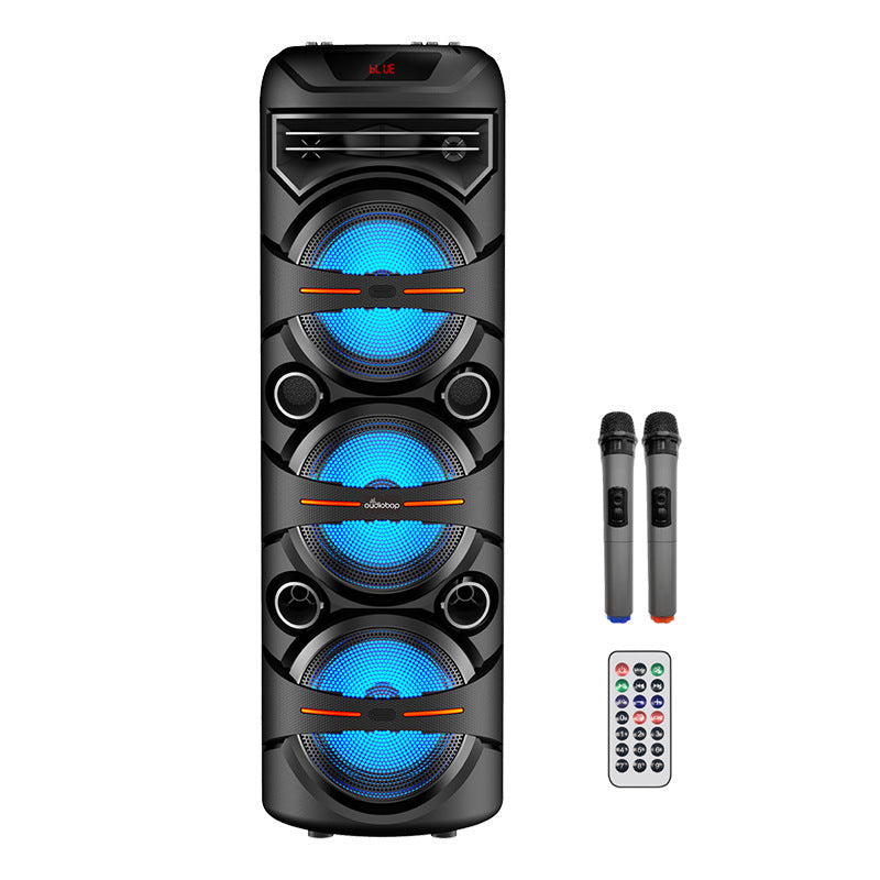Stage Lights Bluetooth Speaker Home Wireless Microphone Portable